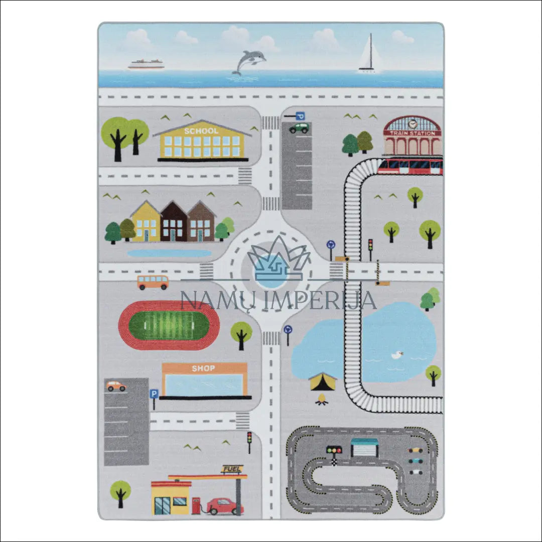 Vaikiškas Kilimas NI2565 - €32 Save 30% 100-200, 25-50, 50-100, __label:Pristatymas 5-14 d.d., ayy 80 x 120 cm / Pilka