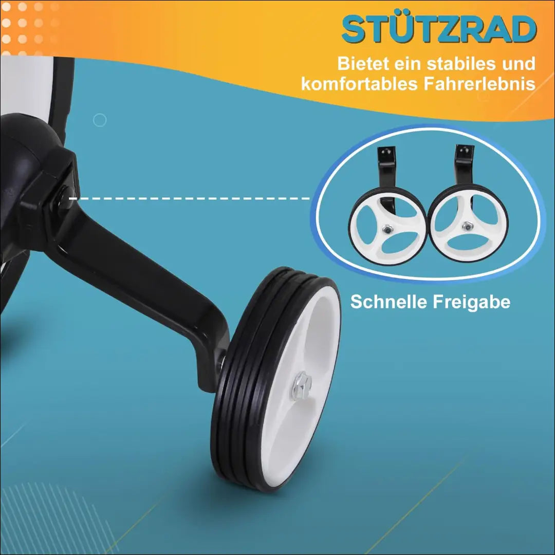 Vaikiškas balansinis dviratukas su treniruočių ratukais ir pedalais KI1493 - €34 Save 50% 25-50, __label:Pristatymas