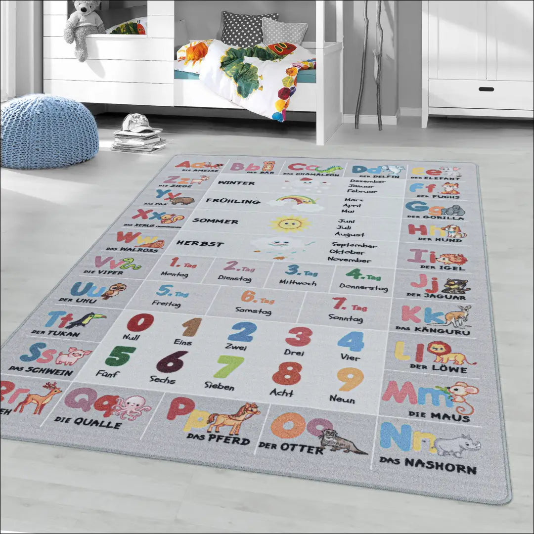 Vaikiškas Kilimas NI2563 - €50 Save 30% 100-200, 25-50, 50-100, __label:Pristatymas 5-14 d.d., ayy 100 x 150 cm / Pilka