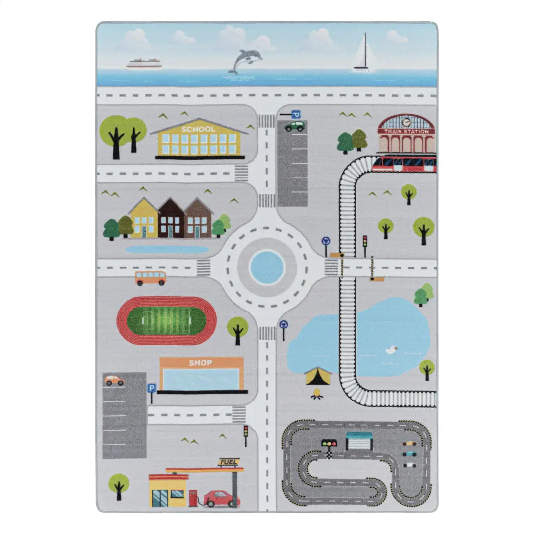Vaikiškas Kilimas NI2565 - €32 Save 30% 100-200, 25-50, 50-100, __label:Pristatymas 5-14 d.d., ayy 80 x 120 cm / Pilka