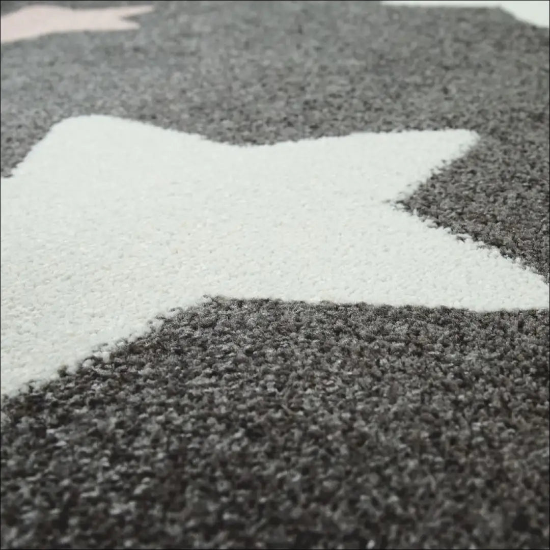 Vaikiškas Kilimas NI3155 - 100-200, 50-100, __label:Pristatymas 5-14 d.d., ayy, Childrens Bedroom Rug Stars Grey