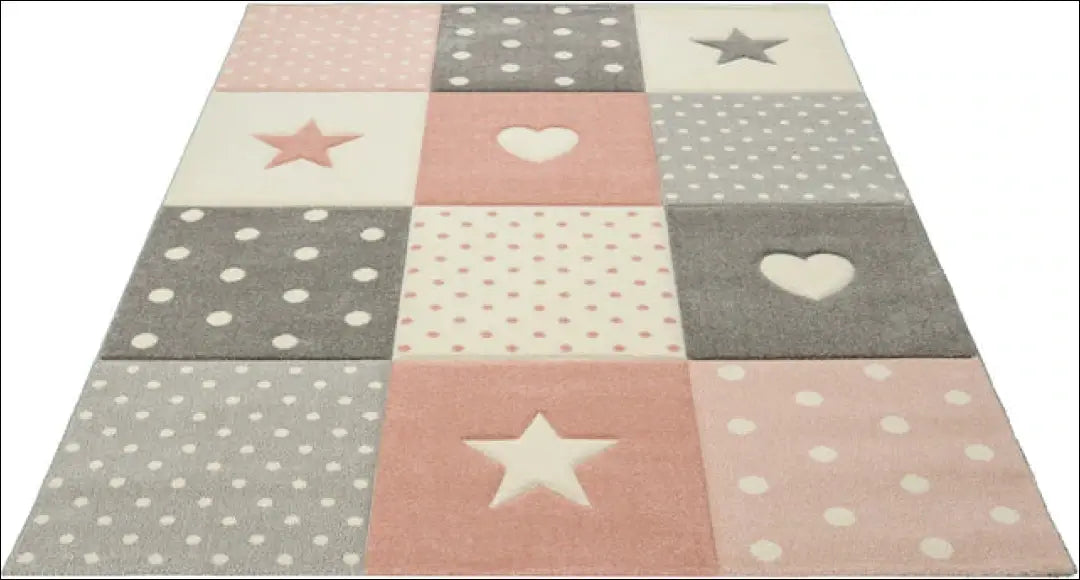 Vaikiškas kilimas RU1159 - €84 Save 50% 50-100, __label:Pristatymas 1-2 d.d., color-pilka, color-rozine, kilimai 160 cm