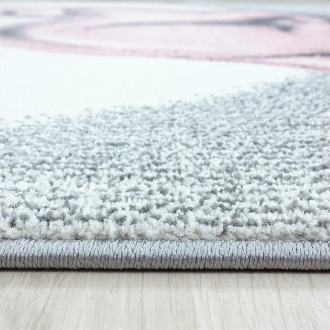 Vaikiškas kilimas RU808 - €93 Save 30% 50-100, __label:Pristatymas 1-2 d.d., apvalus, color-pilka, color-rozine 160 cm
