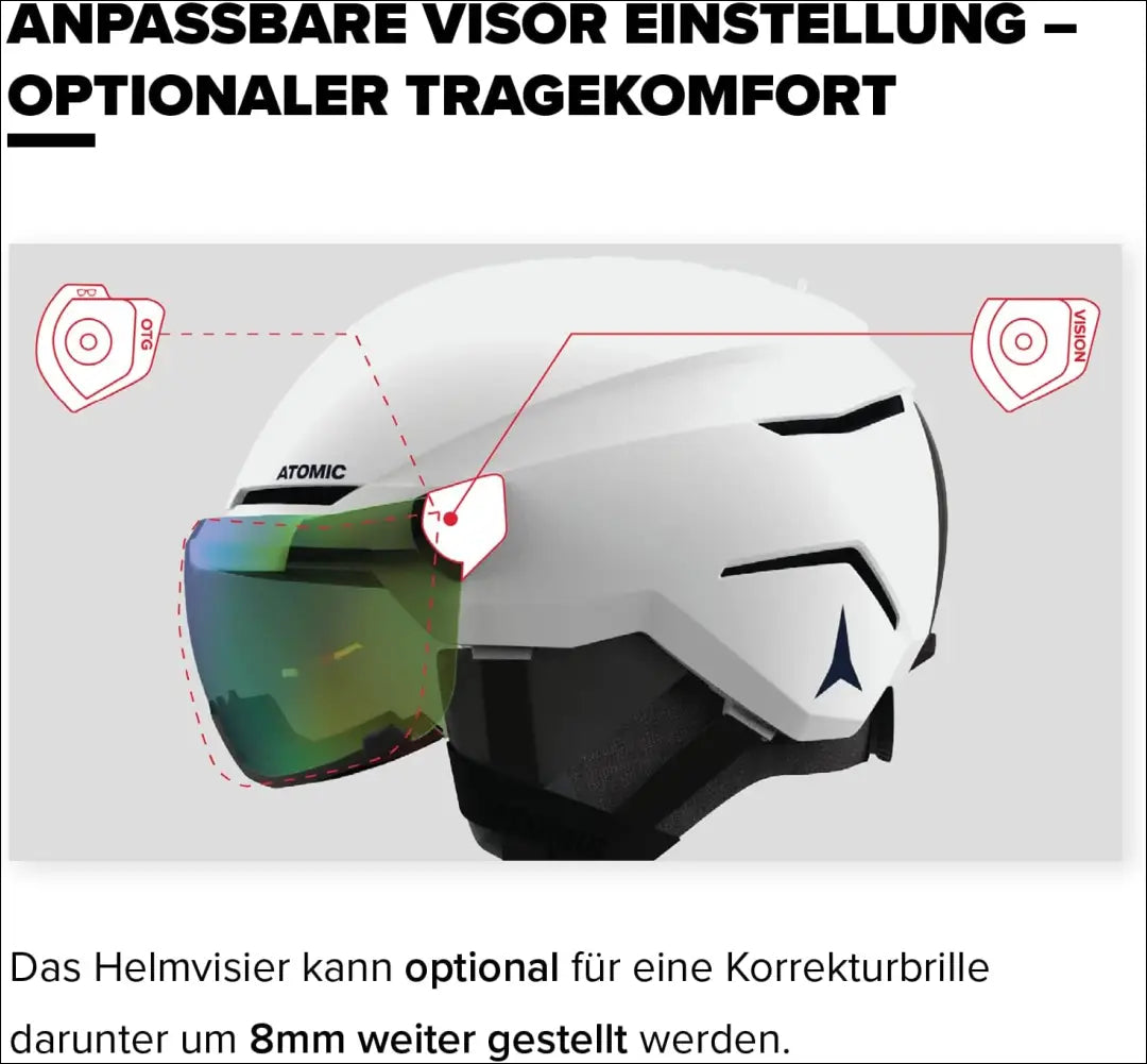 Vaikiškas slidinėjimo šalmas su akiniais „„Atomic Savor Visor JR“ SP018 - €87 Save 30% 50-100, __label:Pristatymas 1-2