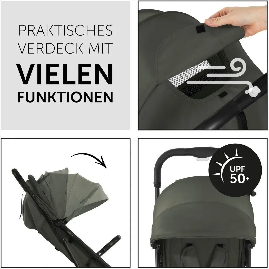 Vaikiškas vežimėlis „Travel N Care“ KI1833 - €75 Save 50% 50-100, __label:Pristatymas 1-2 d.d., color-zalia, kita,