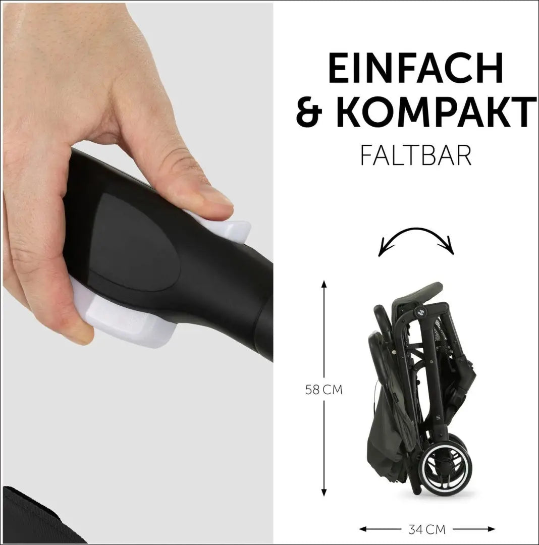 Vaikiškas vežimėlis „Travel N Care“ KI1833 - €75 Save 50% 50-100, __label:Pristatymas 1-2 d.d., color-zalia, kita,