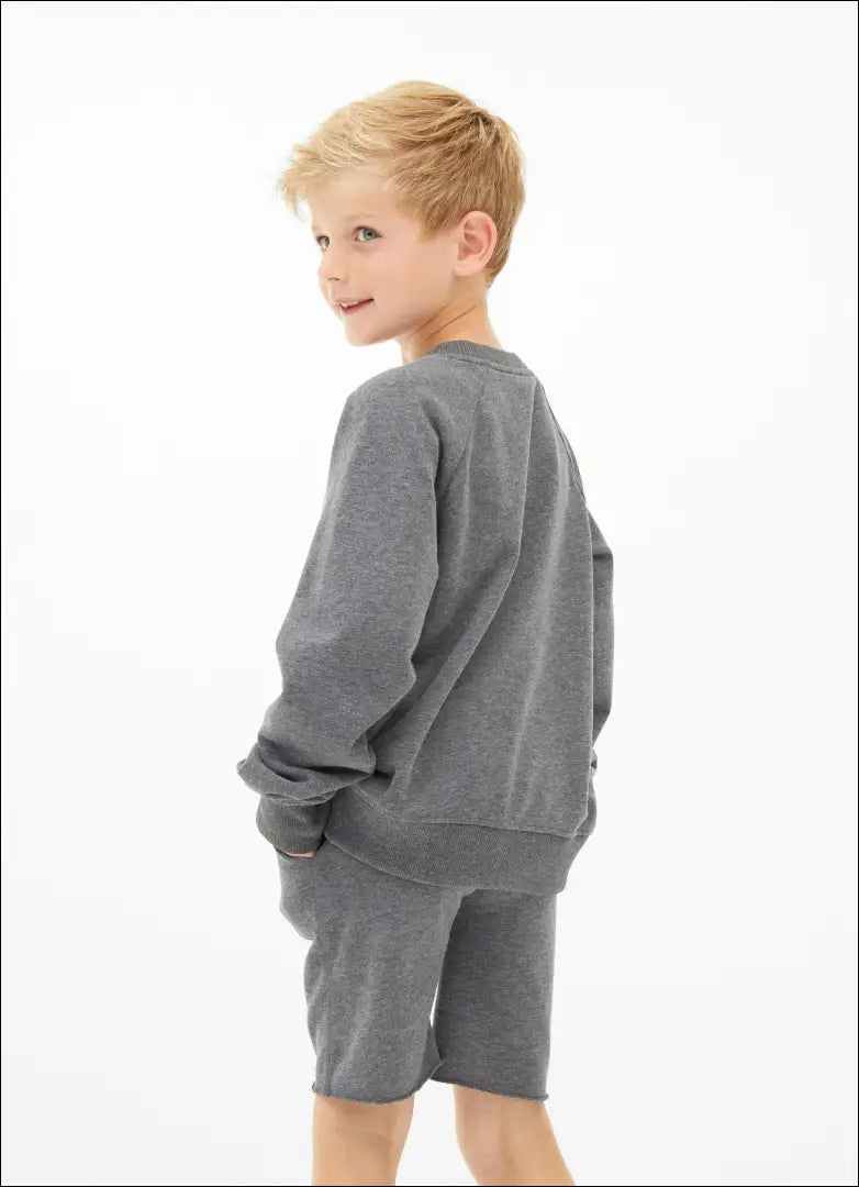 Vaikiški šortai “Juvia” DI7680 - €24 Save 65% __label:Pristatymas 1-2 d.d., color-pilka, drabuziai, material-medvilne,