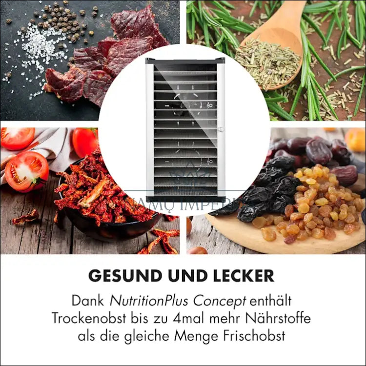 Vaisių džiovyklė „Jerky 14“ KI1365 - €230 Save 50% __label:Pristatymas 1-2 d.d., color-juoda, color-sidabrine,