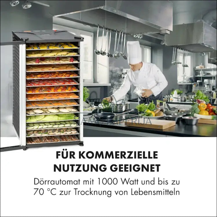 Vaisių džiovyklė „Jerky 14“ KI1365 - €230 Save 50% __label:Pristatymas 1-2 d.d., color-juoda, color-sidabrine,