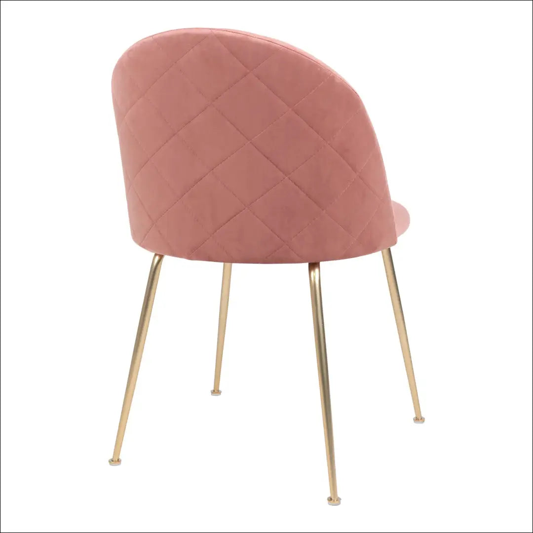 Valgomojo kėdė aksominė rožinė žalvario imitacijos kojelės RD035 - €94 Save 15% 50-100, __label:Pristatymas 5-14 d.d.,
