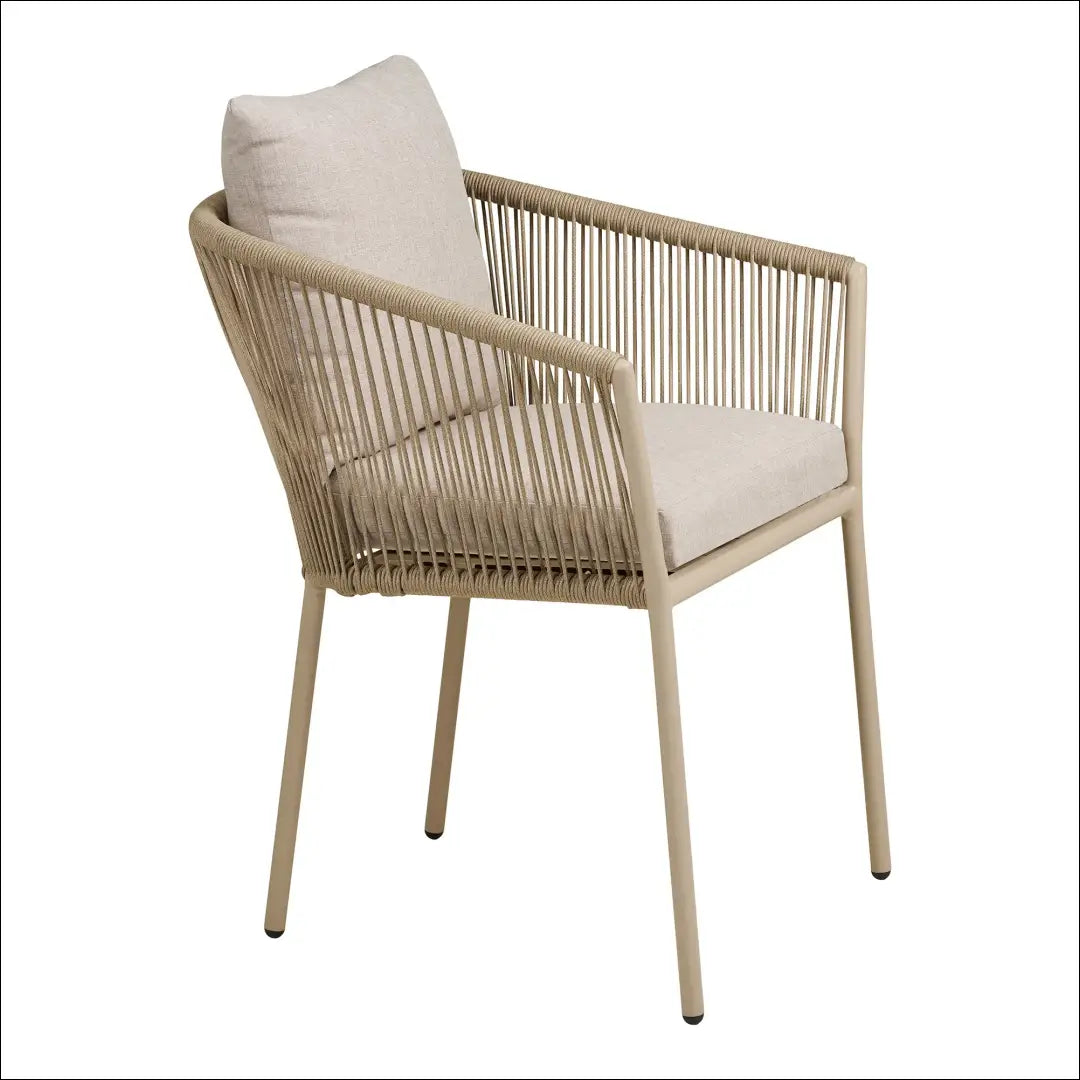 Valgomojo kėdė aliuminis/poliesteris smėlio spalvos su pagalvėle RD1053 - €128 Save 15% 100-200, Dining chairs, nordic,