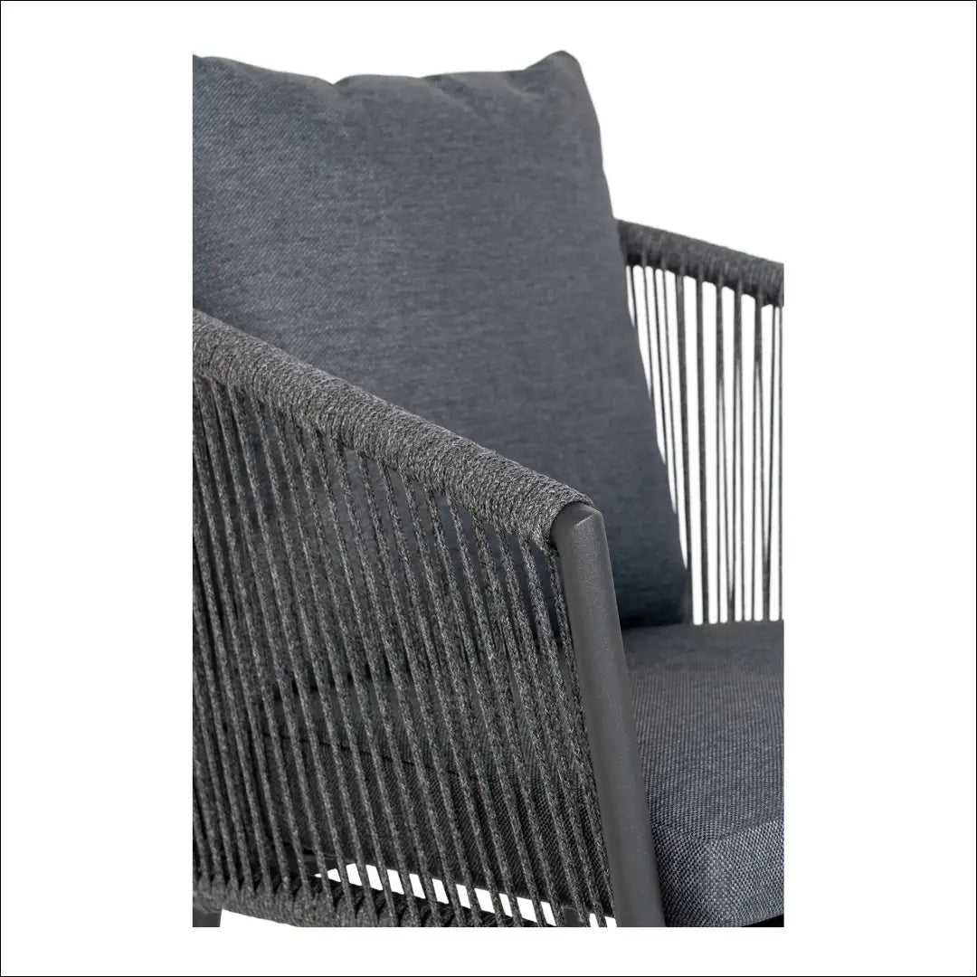 Valgomojo kėdė aliuminis/poliesteris tamsiai pilka su pagalvėle RD1052 - €128 Save 15% 100-200, Dining chairs, nordic,