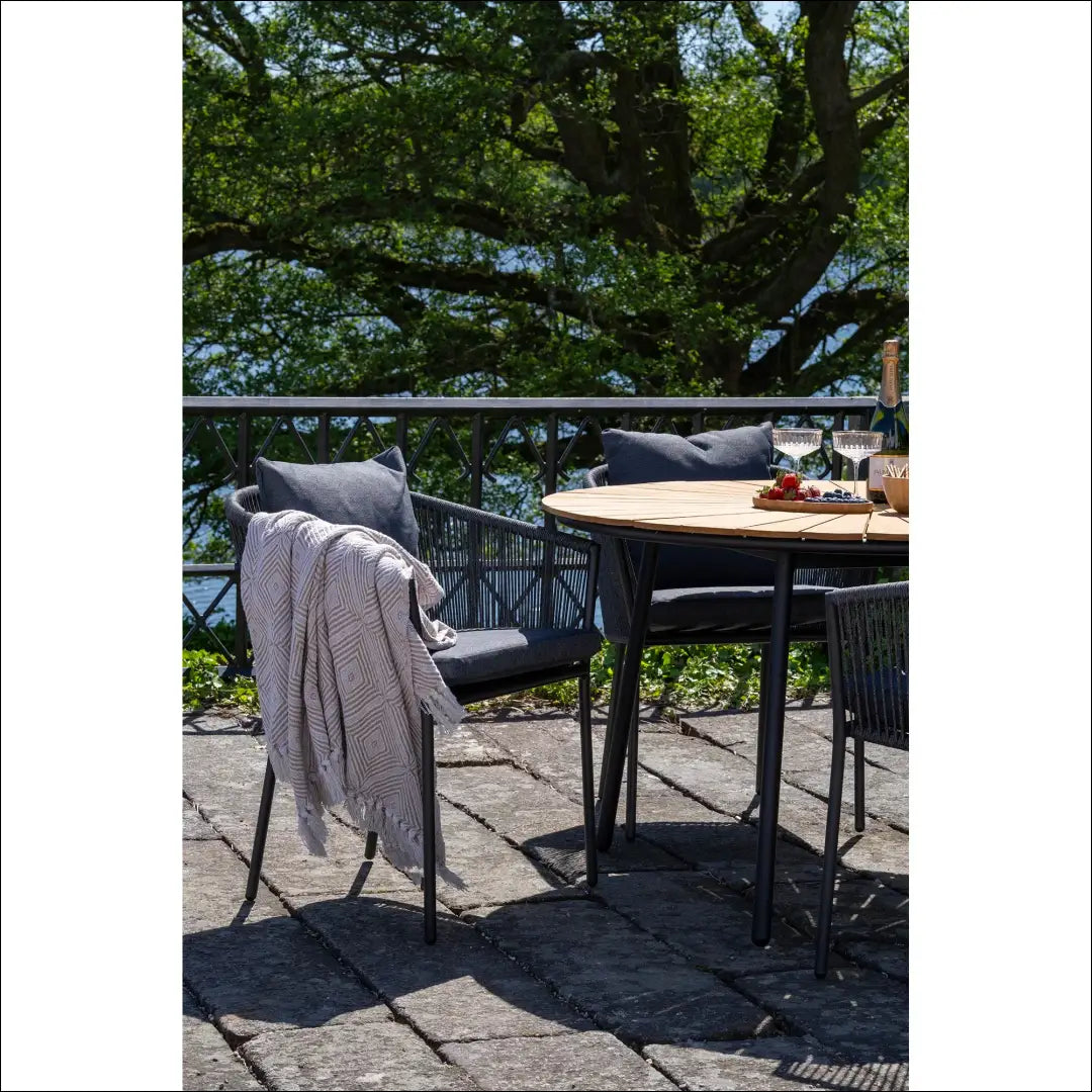 Valgomojo kėdė aliuminis/poliesteris tamsiai pilka su pagalvėle RD1052 - €128 Save 15% 100-200, Dining chairs, nordic,