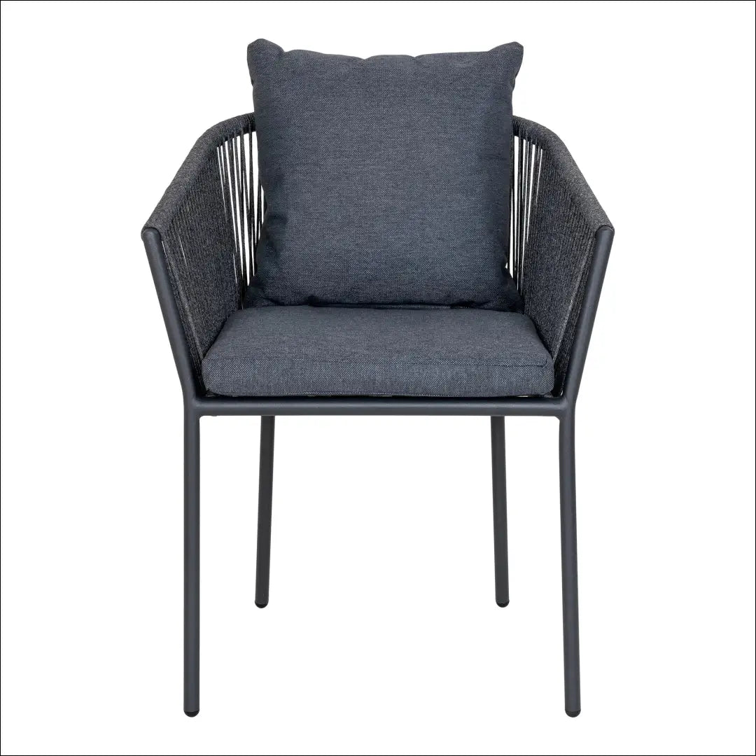 Valgomojo kėdė aliuminis/poliesteris tamsiai pilka su pagalvėle RD1052 - €128 Save 15% 100-200, Dining chairs, nordic,