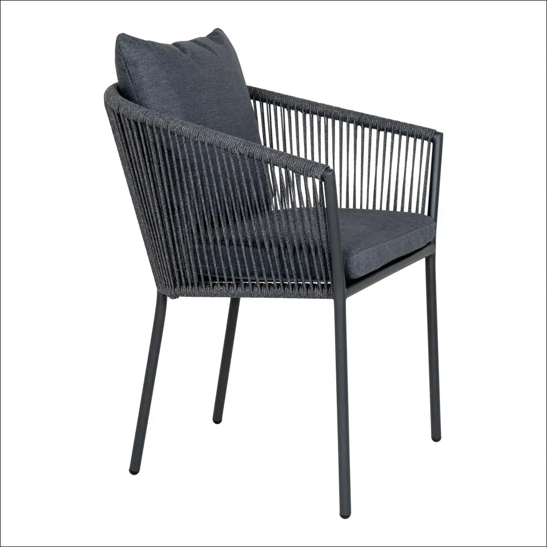 Valgomojo kėdė aliuminis/poliesteris tamsiai pilka su pagalvėle RD1052 - €128 Save 15% 100-200, Dining chairs, nordic,