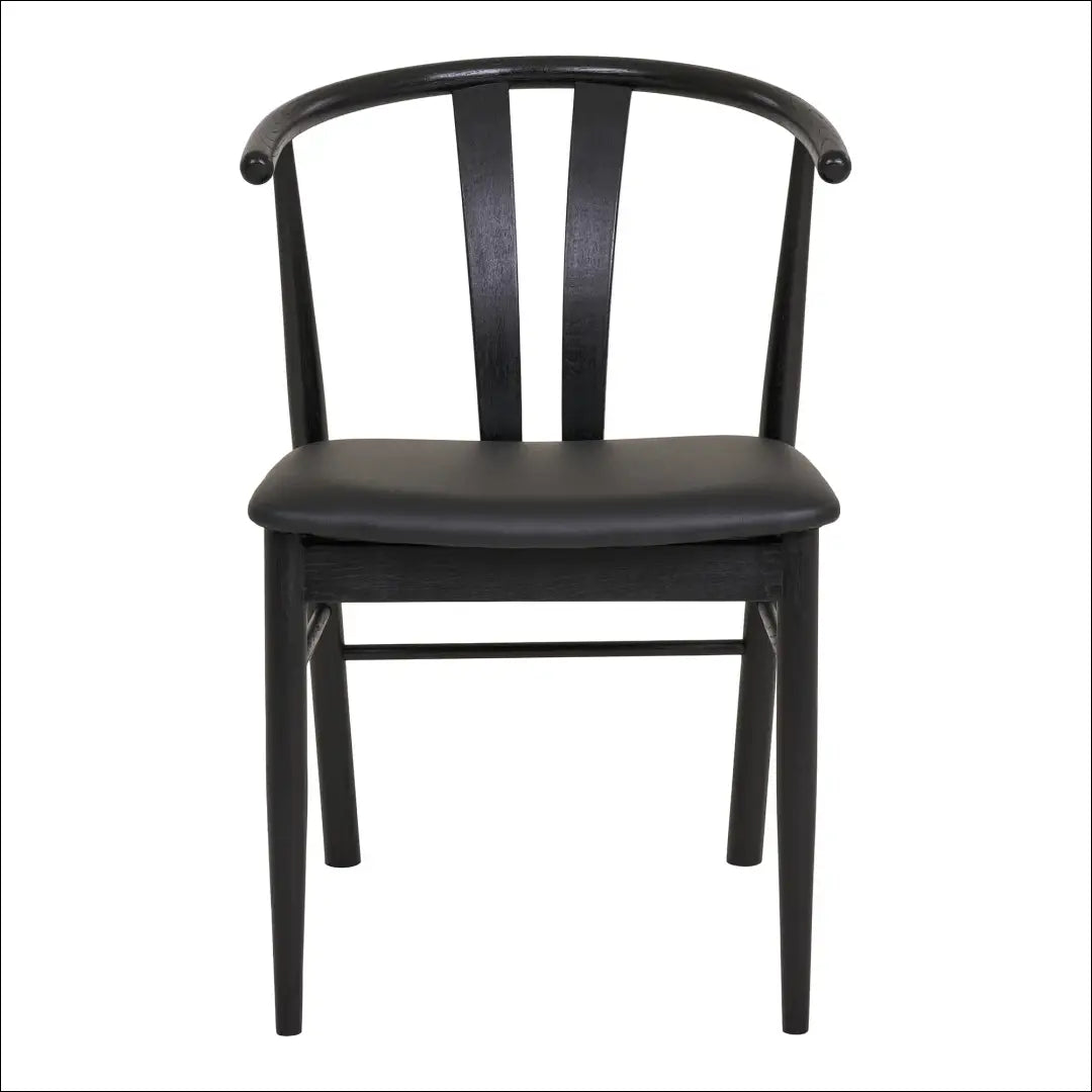 Valgomojo kėdė ąžuolo medienos masyvas su PU sėdyne juoda RD139 - €220 Save 15% Dining chairs, Juoda, nordic, over-200,