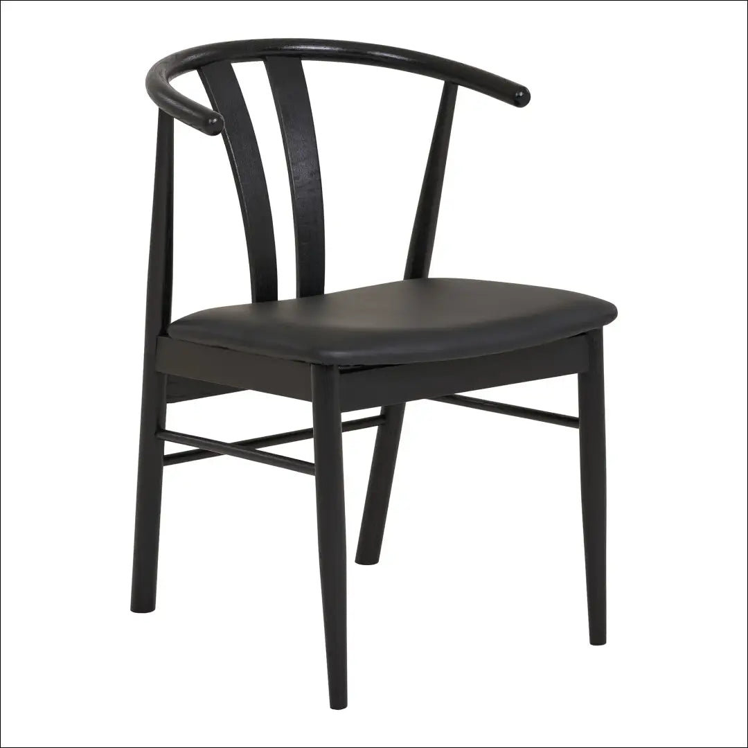 Valgomojo kėdė ąžuolo medienos masyvas su PU sėdyne juoda RD139 - €220 Save 15% Dining chairs, Juoda, nordic, over-200,