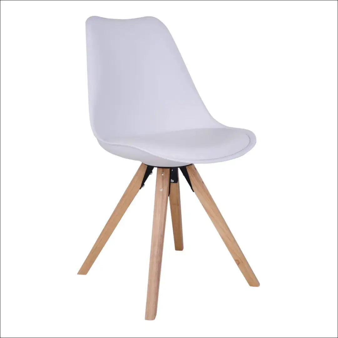 Valgomojo kėdė balta su natūraliomis kojelėmis RD002 - €2 Balta, Dining chairs, nordic, under-25, uzsakomi Iki €25 Fast