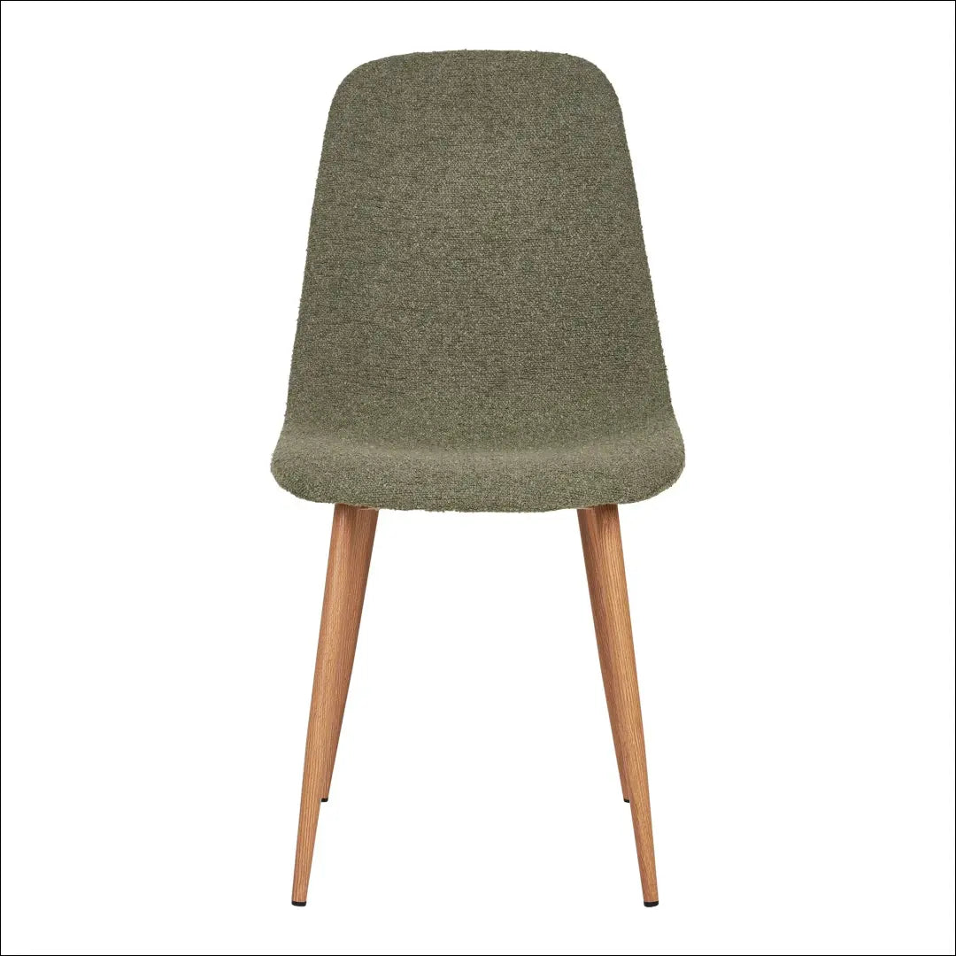 Valgomojo kėdė bouclé tamsiai žalia medinės kojos RD008 - €70 Save 15% 50-100, Dining chairs, nordic, Tamsiai žalia,
