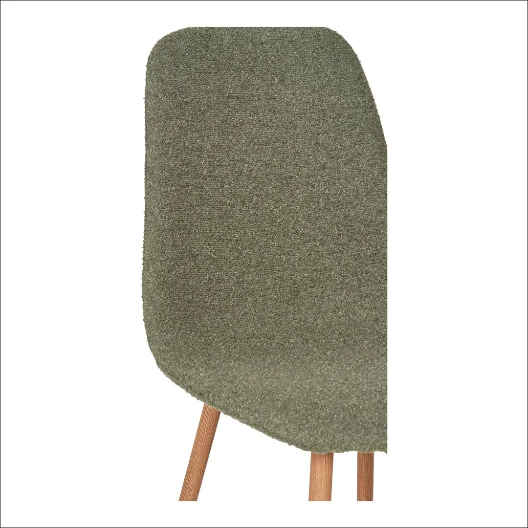 Valgomojo kėdė bouclé tamsiai žalia medinės kojos RD008 - €70 Save 15% 50-100, Dining chairs, nordic, Tamsiai žalia,