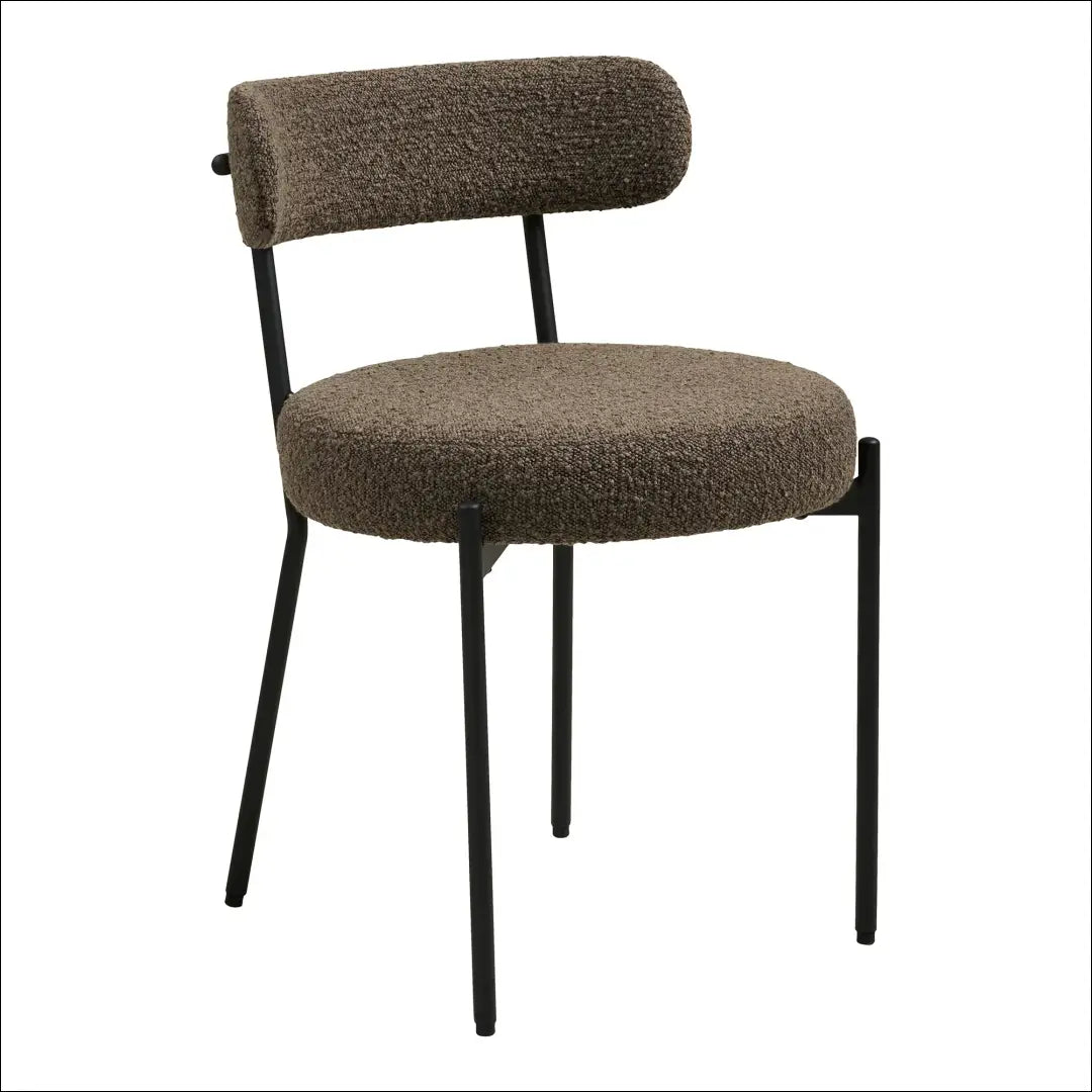 Valgomojo kėdė buklė ruda juodos kojelės RD034 - €87 Save 15% 50-100, Dining chairs, nordic, Ruda, uzsakomi €50 to €100