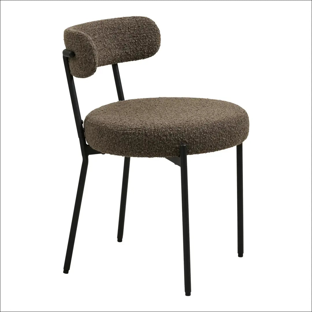 Valgomojo kėdė buklė ruda juodos kojelės RD034 - €87 Save 15% 50-100, __label:Pristatymas 5-14 d.d., Dining chairs,
