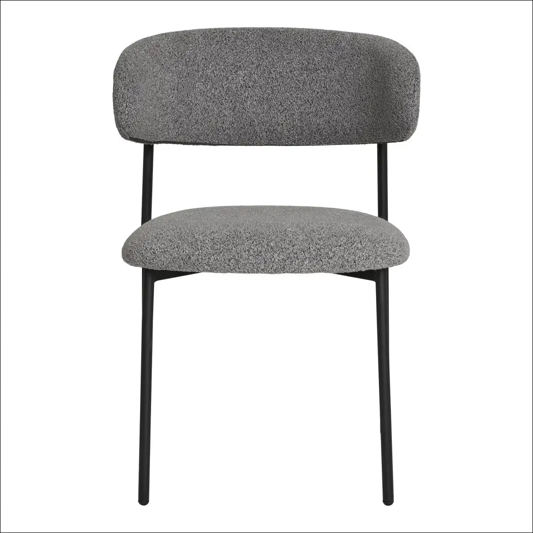 Valgomojo kėdė buklė šviesiai pilka juodos kojelės RD064 - €136 Save 15% 100-200, Dining chairs, nordic, uzsakomi,