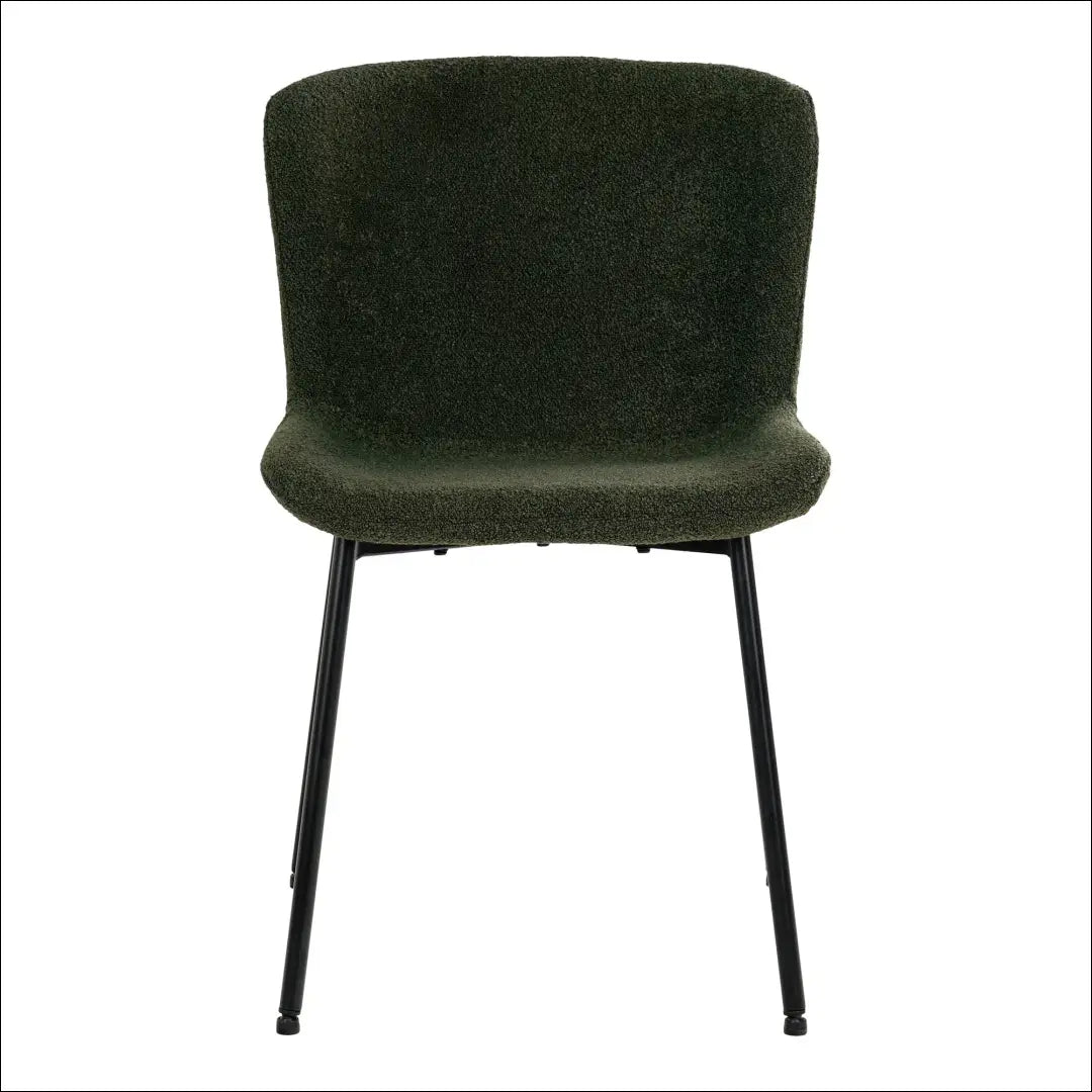 Valgomojo kėdė buklė tamsiai žalia juodos kojelės RD011 - €97 Save 15% 50-100, Dining chairs, nordic, Tamsiai žalia,