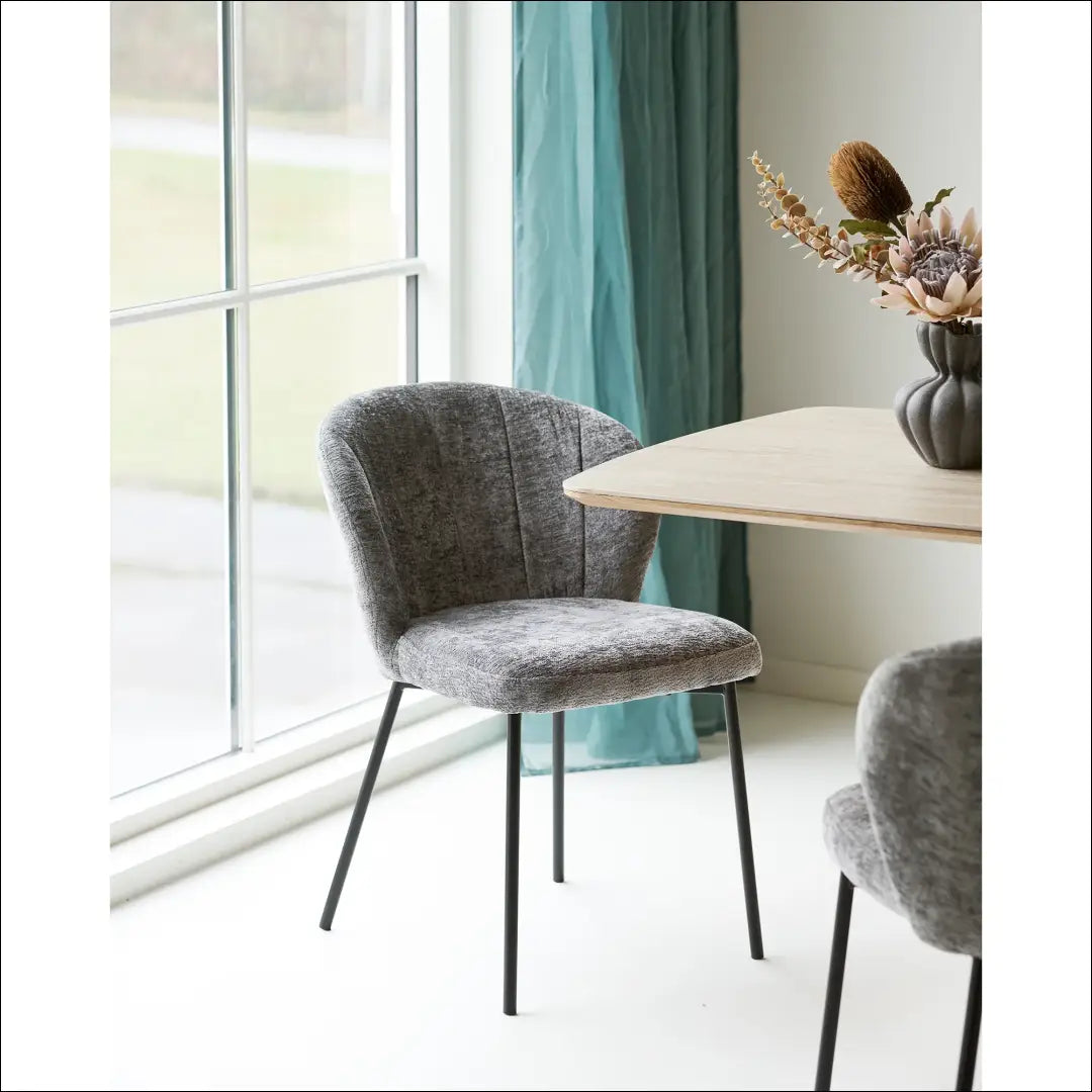 Valgomojo kėdė pilka juodos kojos RD078 - €106 Save 15% 100-200, Dining chairs, nordic, Smėlio, uzsakomi €100 to €200