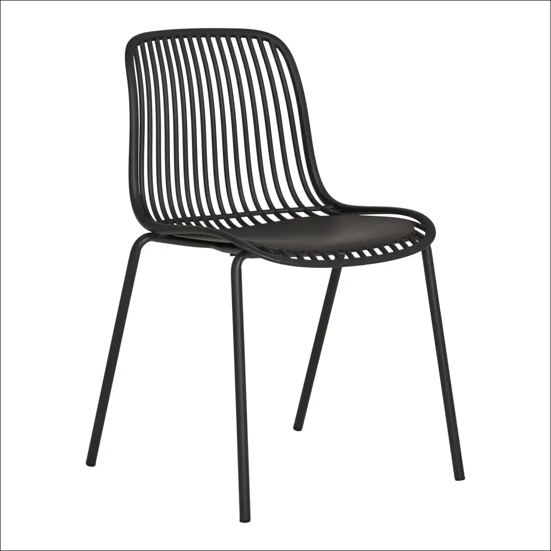 Valgomojo kėdė polipropileno sudedama juoda RD1039 - €65 Save 15% 50-100, Dining chairs, Juoda, nordic, uzsakomi €50