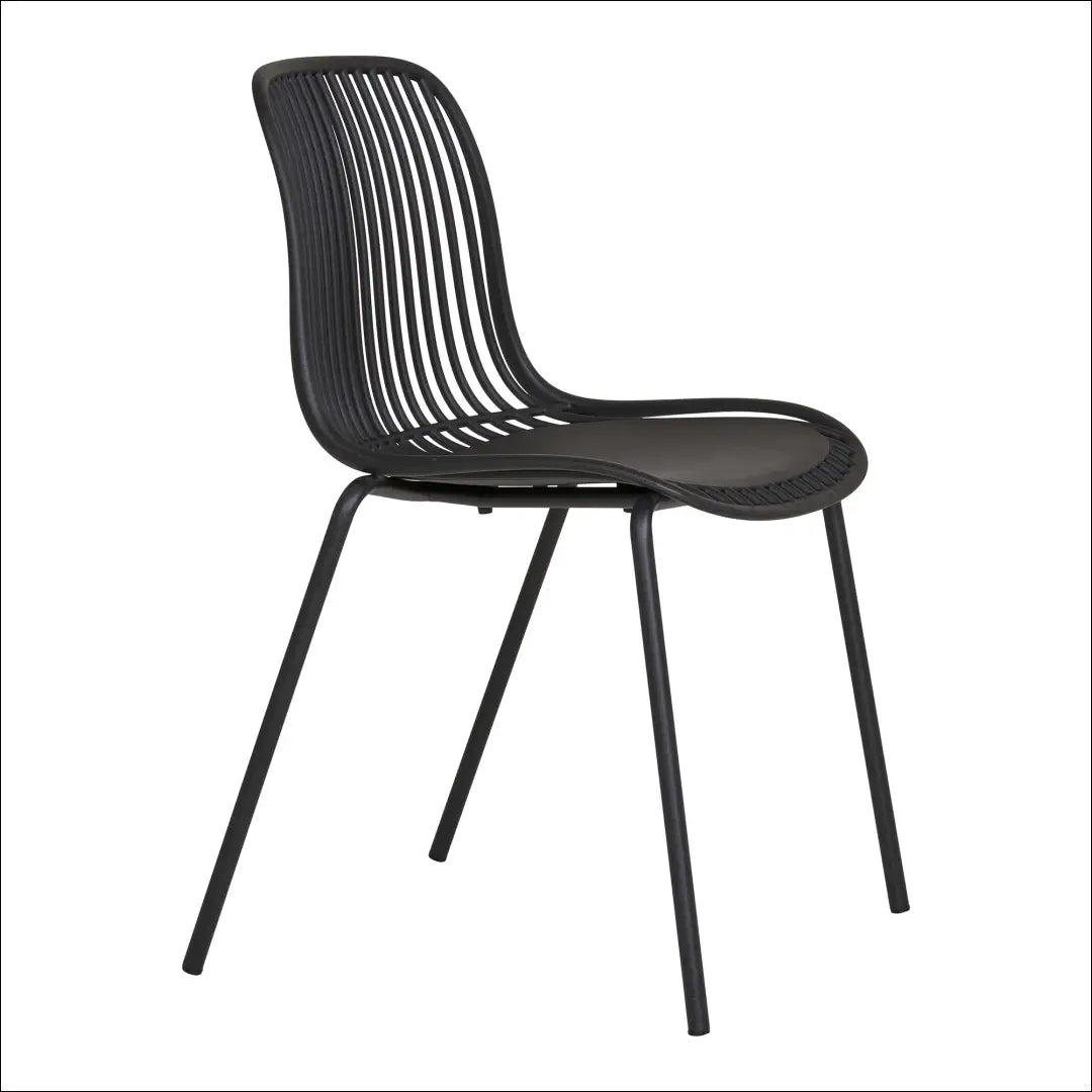 Valgomojo kėdė polipropileno sudedama juoda RD1039 - €65 Save 15% 50-100, Dining chairs, Juoda, nordic, uzsakomi €50