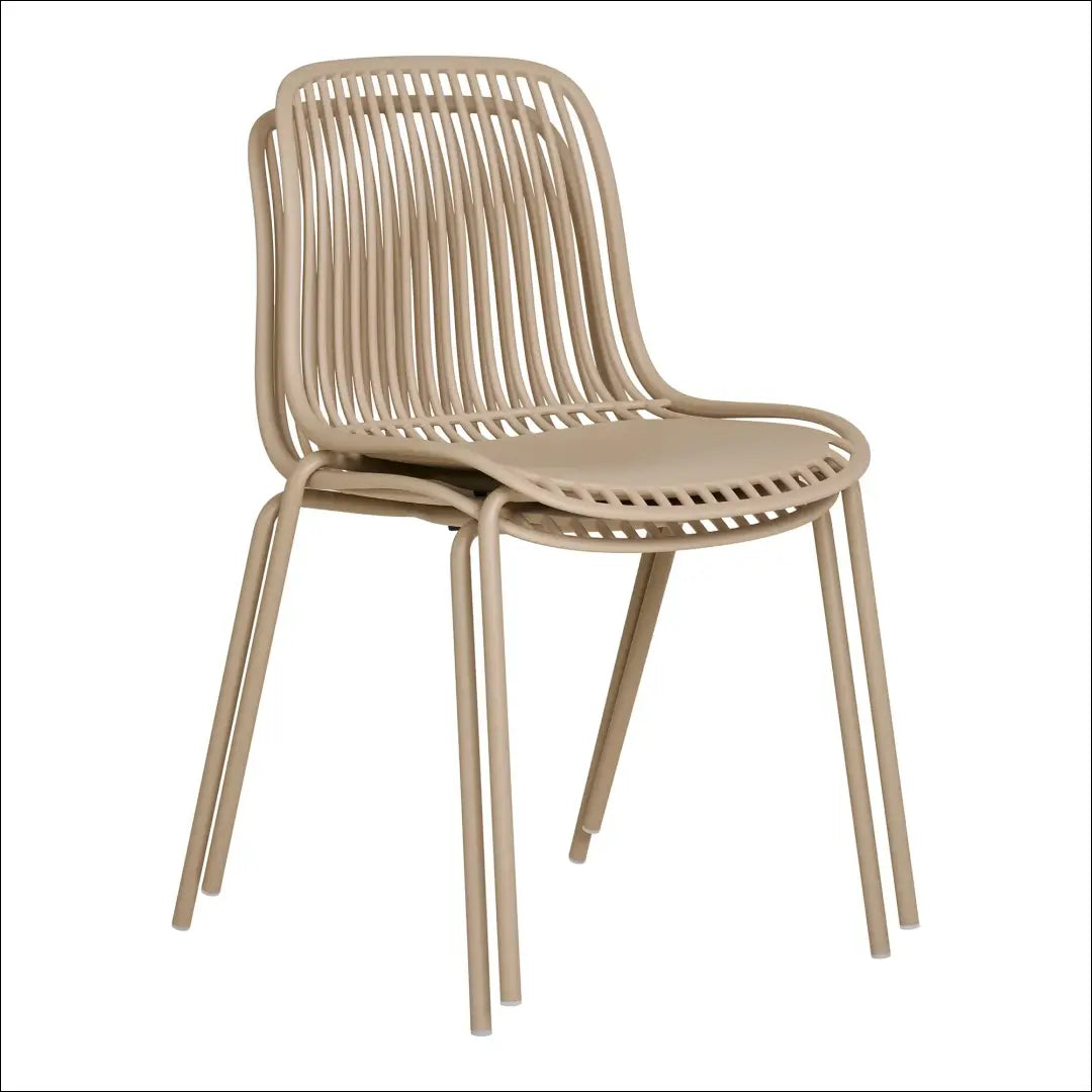 Valgomojo kėdė polipropileno sudedama smėlio spalvos RD1038 - €65 Save 15% 50-100, Dining chairs, nordic, Smėlio,