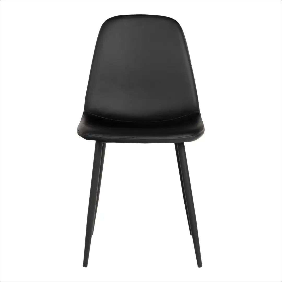 Valgomojo kėdė PU oda juoda juodos kojelės RD006 - €70 Save 15% 50-100, Dining chairs, Juoda, nordic, uzsakomi €50