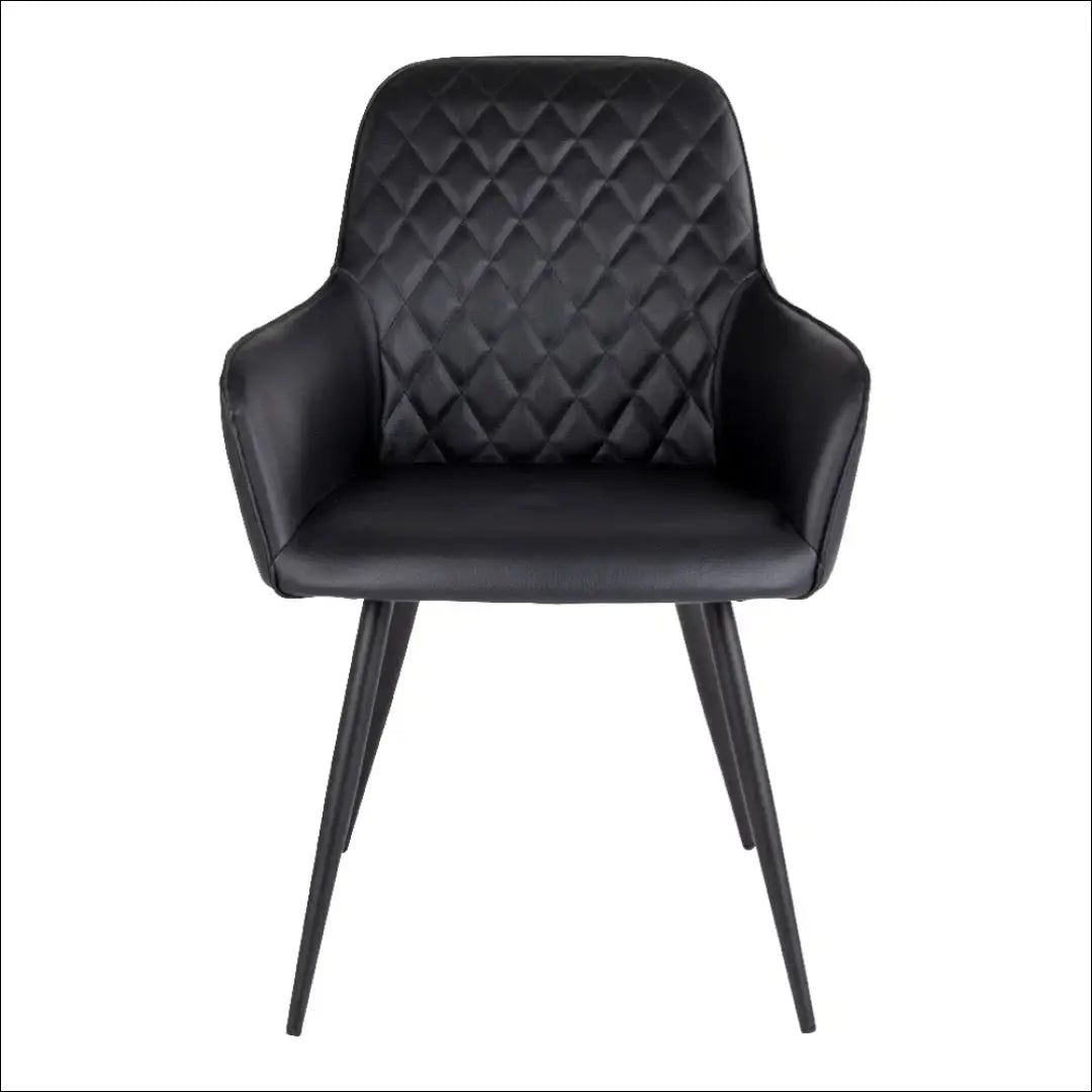 Valgomojo kėdė PU oda juoda juodos kojelės RD015 - €116 Save 15% 100-200, Dining chairs, Juoda, nordic, uzsakomi €100
