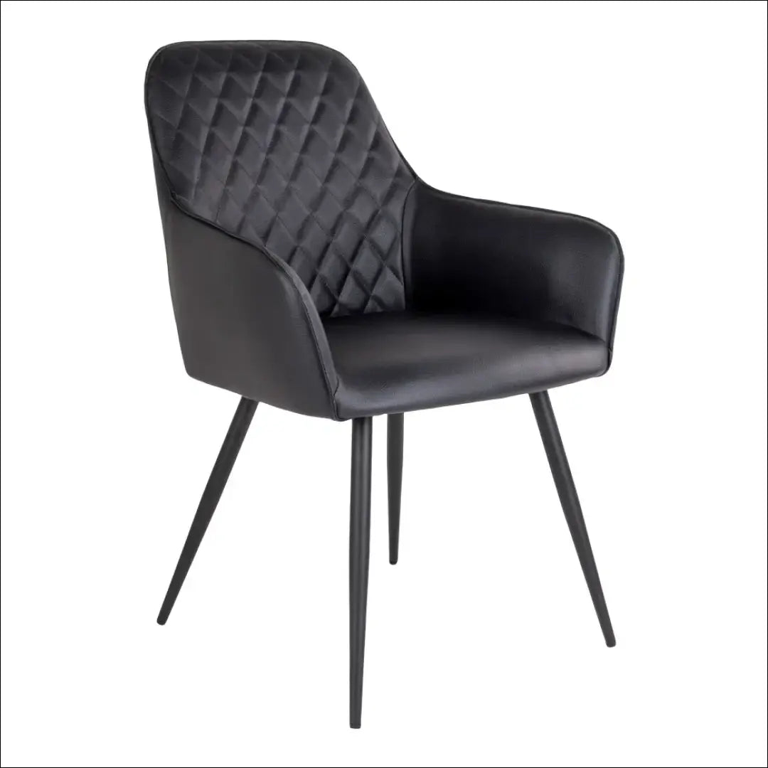 Valgomojo kėdė PU oda juoda juodos kojelės RD015 - €116 Save 15% 100-200, Dining chairs, Juoda, nordic, uzsakomi €100