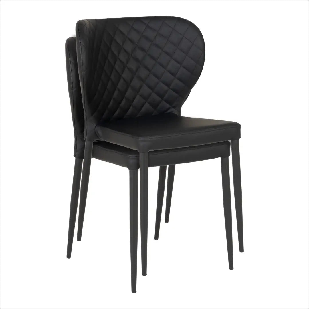 Valgomojo kėdė PU oda juoda juodos kojelės RD047 - €90 Save 15% 50-100, Dining chairs, Juoda, nordic, uzsakomi €50