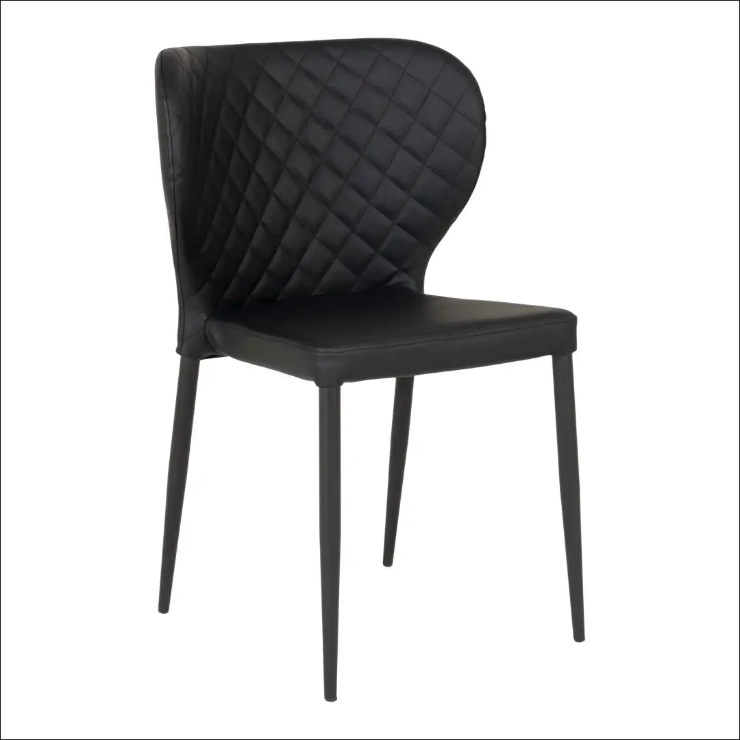 Valgomojo kėdė PU oda juoda juodos kojelės RD047 - €90 Save 15% 50-100, Dining chairs, Juoda, nordic, uzsakomi €50