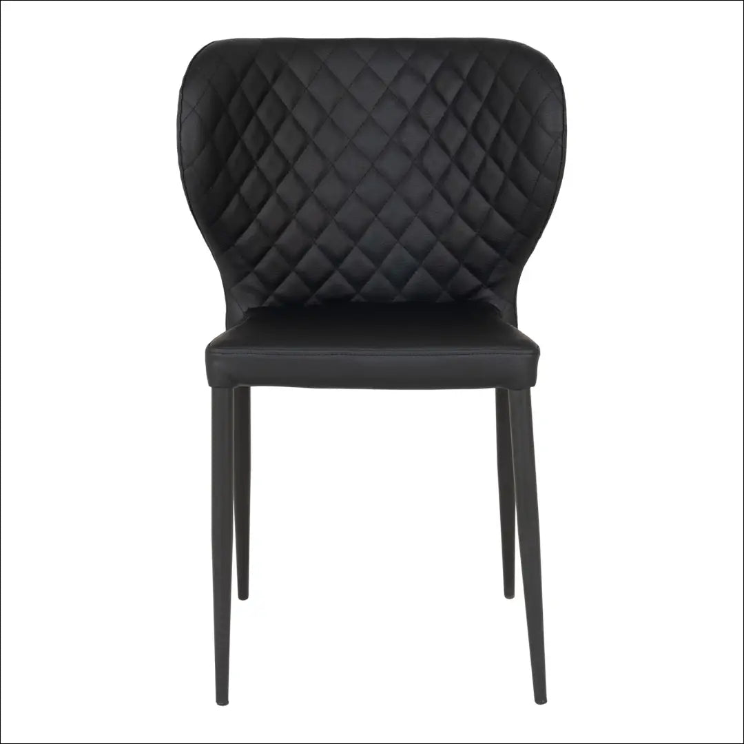 Valgomojo kėdė PU oda juoda juodos kojelės RD047 - €90 Save 15% 50-100, Dining chairs, Juoda, nordic, uzsakomi €50
