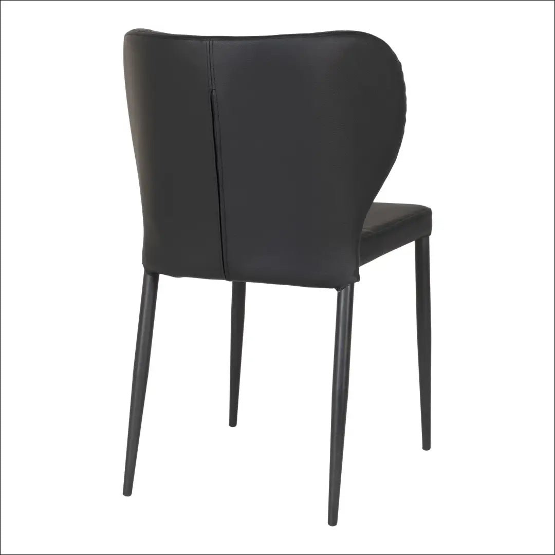 Valgomojo kėdė PU oda juoda juodos kojelės RD047 - €90 Save 15% 50-100, Dining chairs, Juoda, nordic, uzsakomi €50