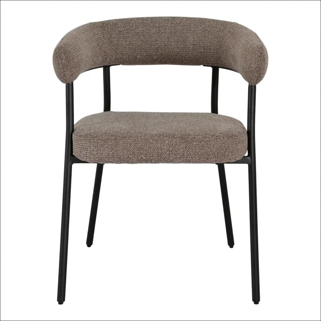 Valgomojo kėdė ruda juodos kojos RD070 - €145 Save 15% 100-200, Dining chairs, nordic, Ruda, uzsakomi €100 to €200