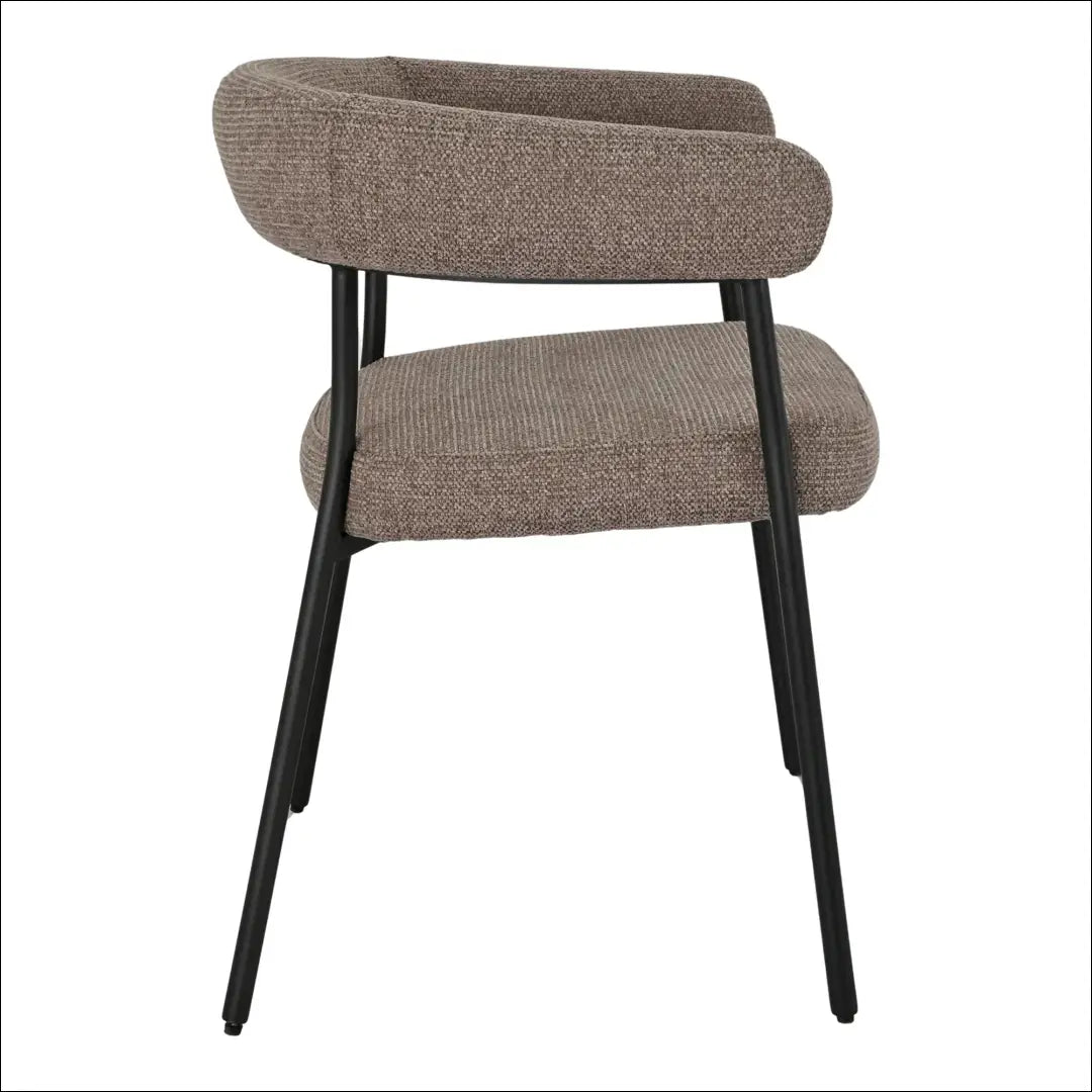 Valgomojo kėdė ruda juodos kojos RD070 - €145 Save 15% 100-200, Dining chairs, nordic, Ruda, uzsakomi €100 to €200