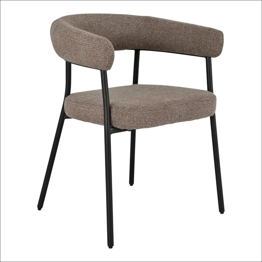 Valgomojo kėdė ruda juodos kojos RD070 - €145 Save 15% 100-200, Dining chairs, nordic, Ruda, uzsakomi €100 to €200