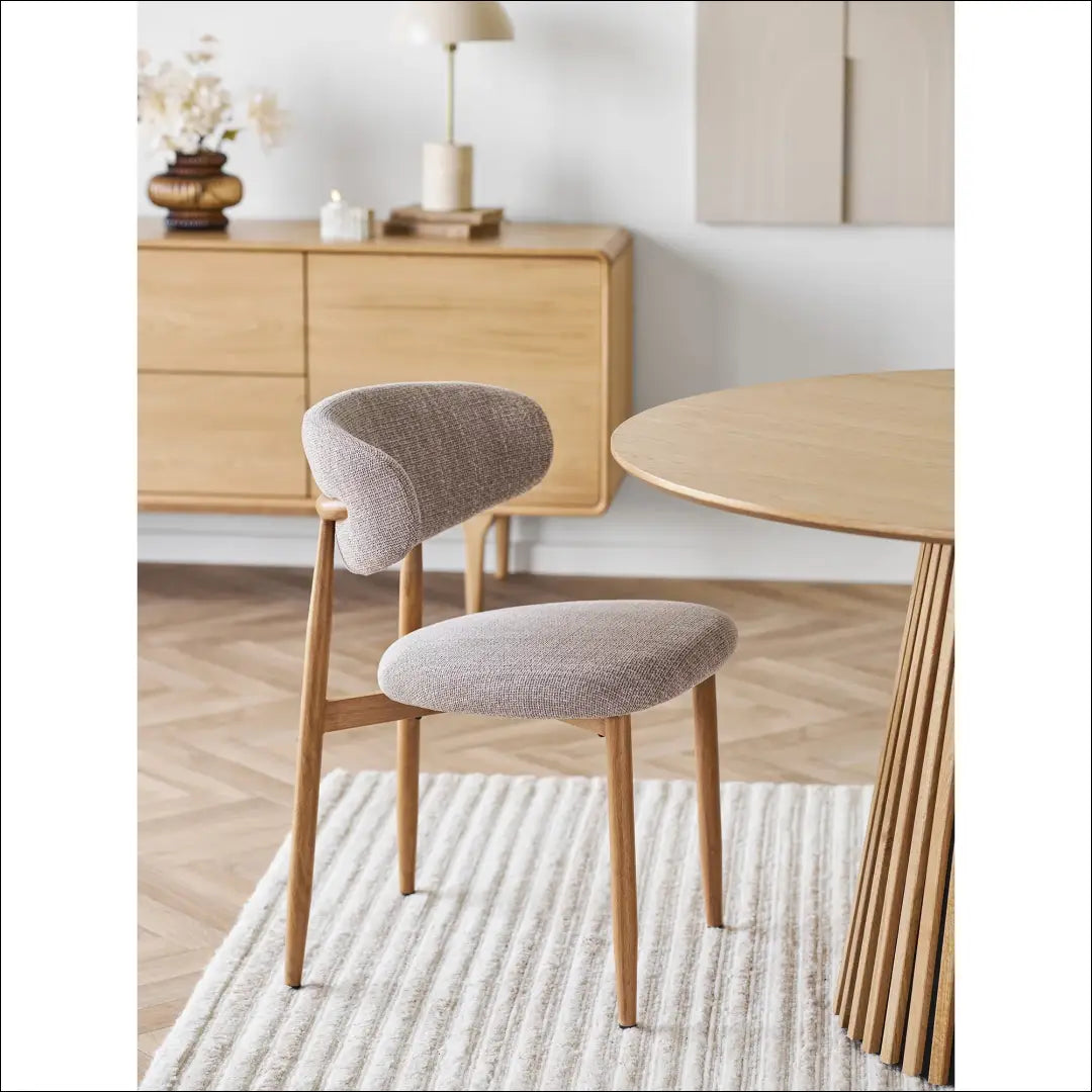 Valgomojo kėdė smėlio spalvos medžio imitacijos kojos ąžuolo RD085 - €133 Save 15% 100-200, Dining chairs, nordic,