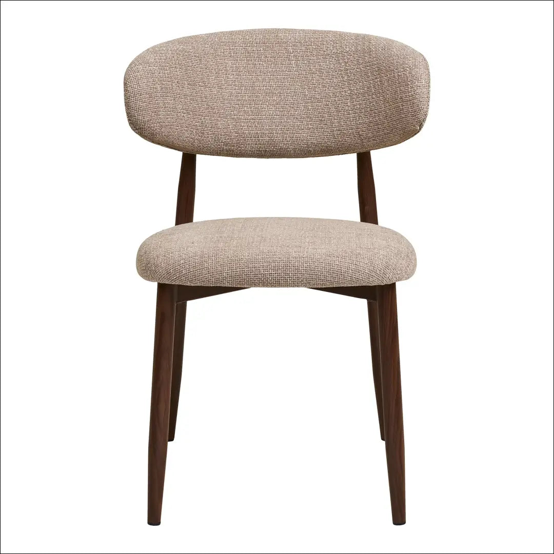 Valgomojo kėdė smėlio spalvos medžio imitacijos kojos riešuto RD086 - €133 Save 15% 100-200, Dining chairs, nordic,