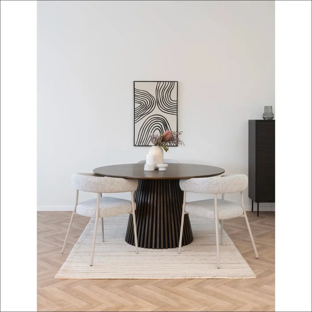Valgomojo kėdė smėlio spalvos pilkos kojos RD069 - €145 Save 15% 100-200, Dining chairs, nordic, Smėlio, uzsakomi €100