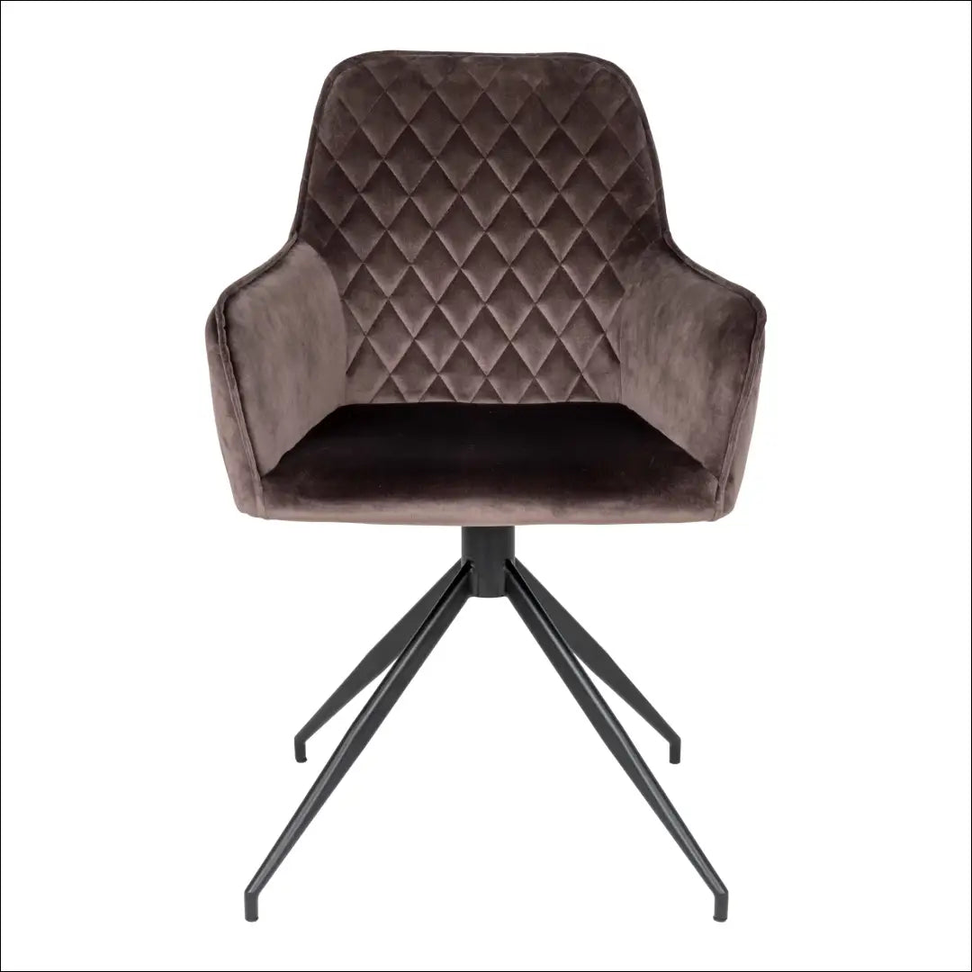 Valgomojo kėdė su pasukama rankena aksomas grybo formos juodos kojelės RD022 - €160 Save 15% 100-200, Dining chairs,