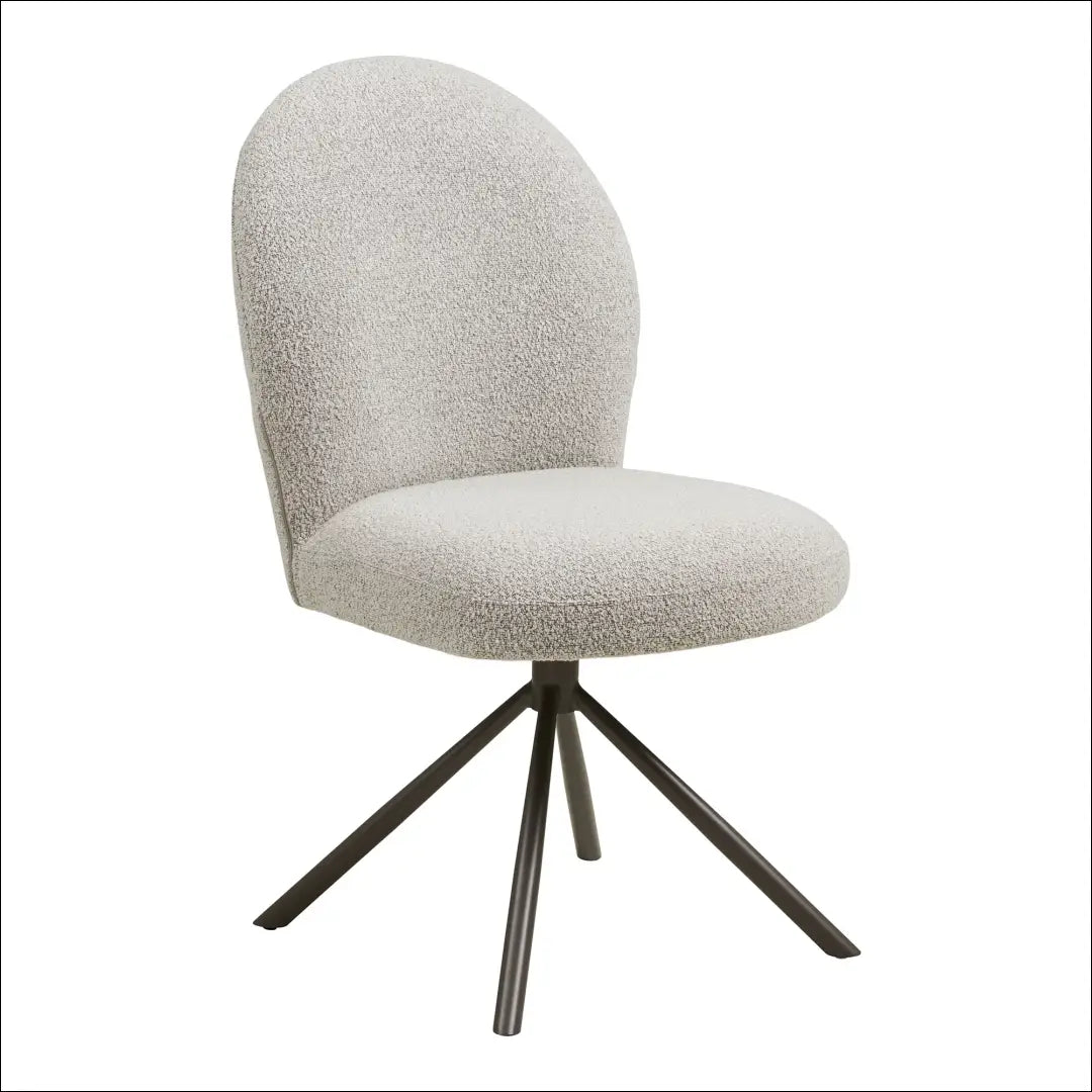Valgomojo kėdė su pasukama rankena buklė smėlio spalvos pilkos kojelės RD075 - €145 Save 15% 100-200, Dining chairs,