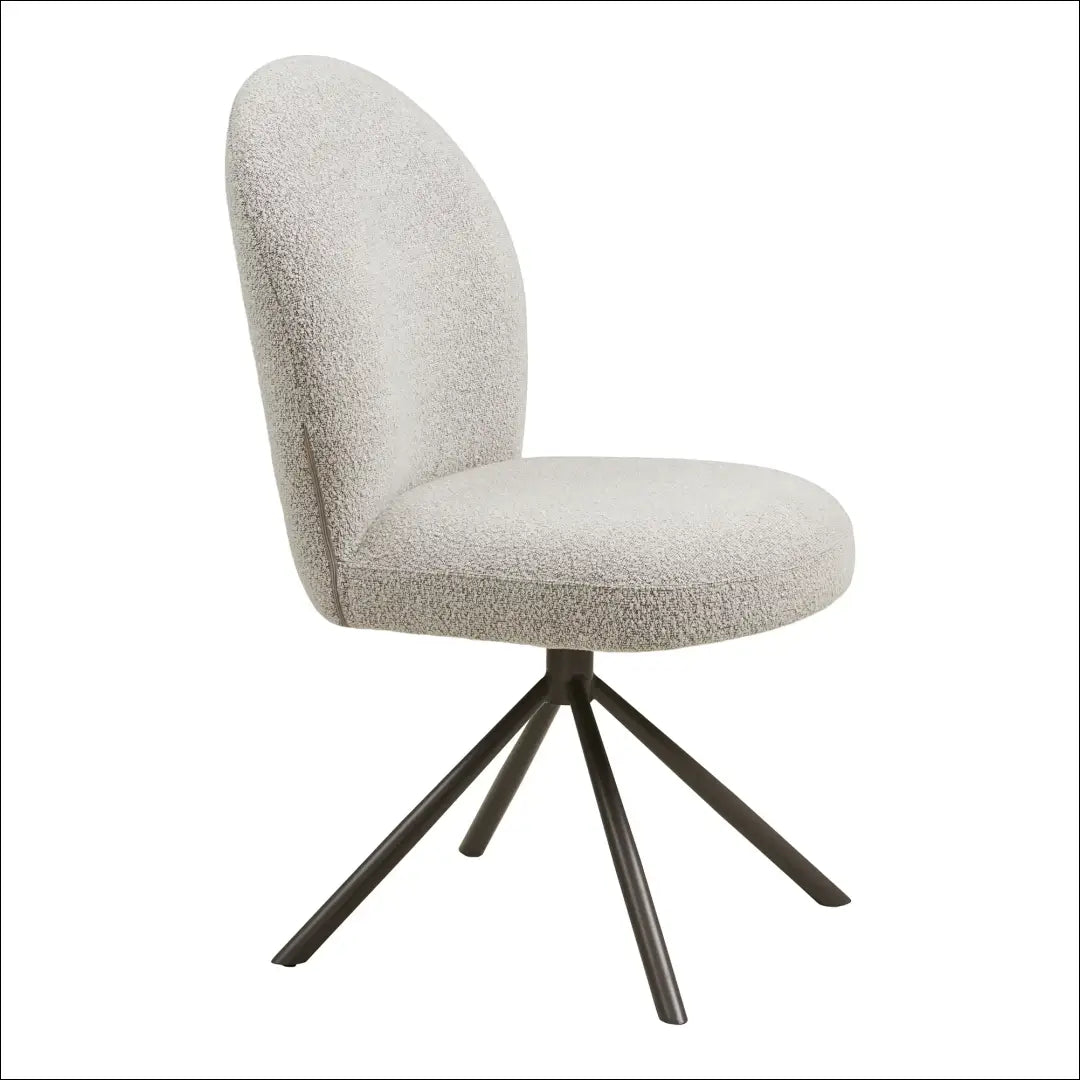 Valgomojo kėdė su pasukama rankena buklė smėlio spalvos pilkos kojelės RD075 - €145 Save 15% 100-200, Dining chairs,