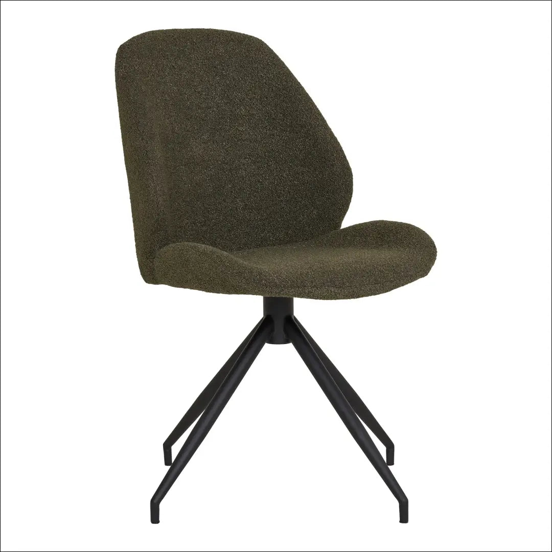 Valgomojo kėdė su pasukama rankena buklė žalia juodos kojelės RD059 - €160 Save 15% 100-200, Dining chairs, nordic,