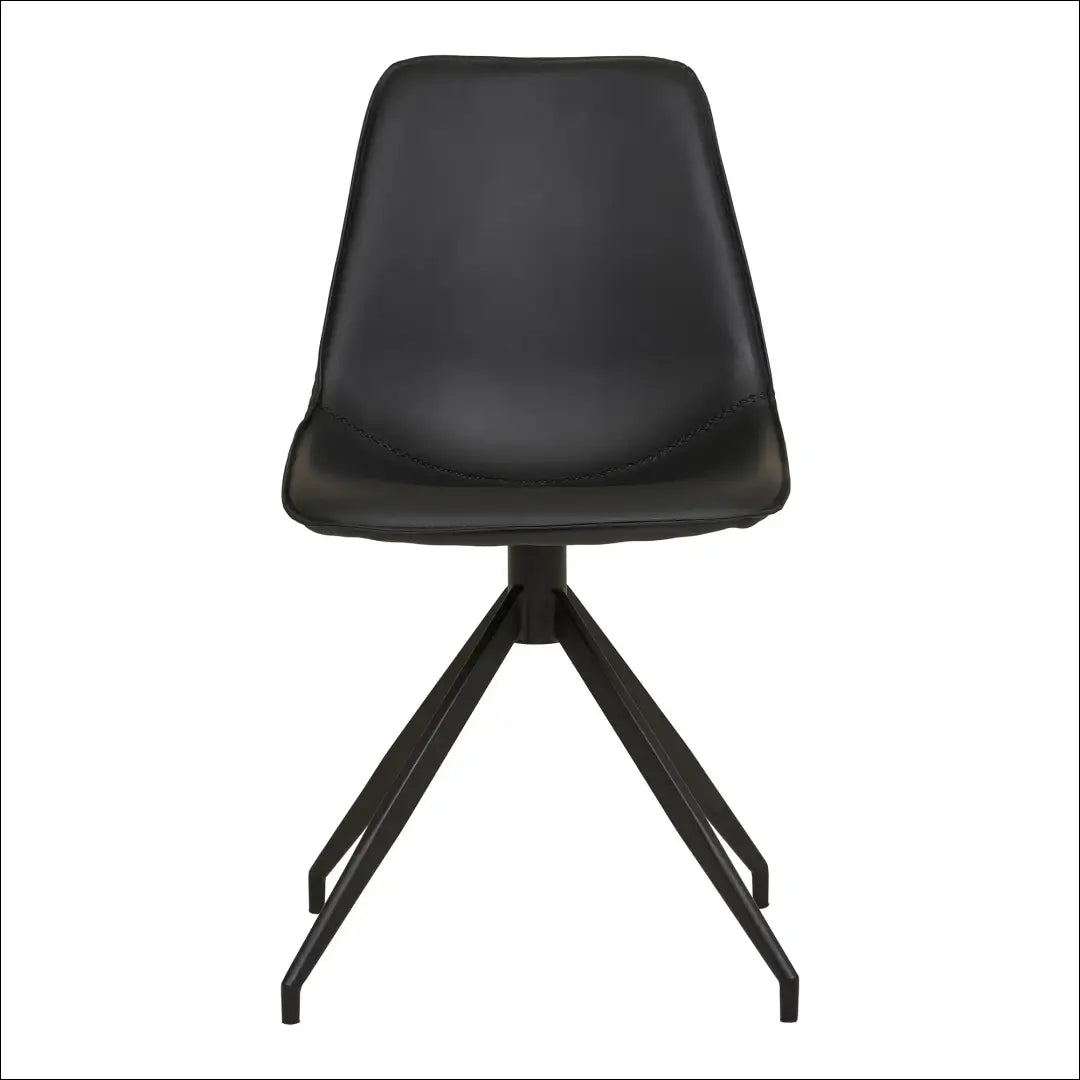 Valgomojo kėdė su pasukama rankena PU juoda juodos kojelės RD040 - €131 Save 15% 100-200, Dining chairs, Juoda, nordic,